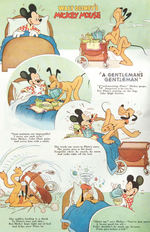 "MICKEY MOUSE - A GENTLEMAN'S GENTLEMAN" GOOD HOUSEKEEPING PAGE ORIGINAL ART BY HANK PORTER.