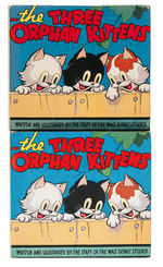 "THE THREE ORPHAN KITTENS" DISNEY HARDCOVER WITH DUST JACKET.