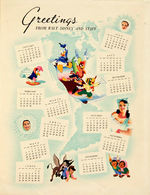 WALT DISNEY STUDIO CHRISTMAS CARDS FOR 1943-1949.