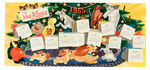 WALT DISNEY STUDIO CHRISTMAS CARDS FOR 1950-1954.