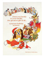 WALT DISNEY STUDIO CHRISTMAS CARD COLLECTION 1960s-1980s.