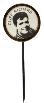 "CLIFF RICHARD" REAL PHOTO EUROPEAN STICKPIN FROM THE 1950s.