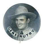 EARLY "GENE AUTRY" PORTRAIT BUTTON.