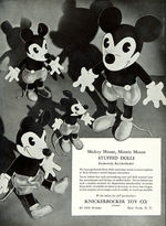 THE RARE FIRST "MICKEY MOUSE MERCHANDISE" RETAILER'S CATALOGUE FROM 1934.