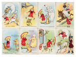 "BUSTER BROWN AT THE CIRCUS" EARLY CARD SET INCLUDING THE YELLOW KID PLUS INSTRUCTION SHEET.