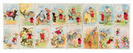 "BUSTER BROWN AT THE CIRCUS" EARLY CARD SET INCLUDING THE YELLOW KID PLUS INSTRUCTION SHEET.