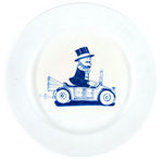 MUTT & JEFF/JIGGS & MAGGIE COMIC STRIP CHARACTER CHINA PLATE TRIO.