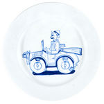 MUTT & JEFF/JIGGS & MAGGIE COMIC STRIP CHARACTER CHINA PLATE TRIO.