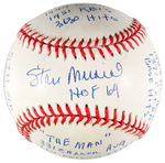 STAN MUSIAL "THE STATBALL" BOXED LIMITED EDITION SIGNED BASEBALL.