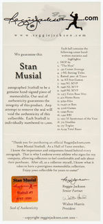 STAN MUSIAL "THE STATBALL" BOXED LIMITED EDITION SIGNED BASEBALL.