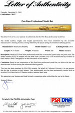 "PETE ROSE" PROFESSIONAL MODEL SIGNED BAT.