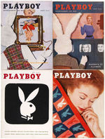 "PLAYBOY" 1956 MAGAZINE LOT.