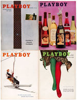 "PLAYBOY" 1959 FULL YEAR MAGAZINE SET.