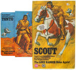 "TONTO" & "SCOUT" BOXED FIGURES.