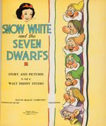 "WALT DISNEY'S SNOW WHITE AND THE SEVEN DWARFS" HARDCOVER BOOK & DUST JACKET.