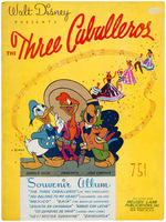 "THE THREE CABALLEROS" BOOK & SHEET MUSIC FOLIO.