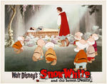 "SNOW WHITE AND THE SEVEN DWARFS" 1958 RE-RELEASE PRESSBOOK & LOBBY CARD SET WITH ENVELOPE.