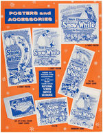 "SNOW WHITE AND THE SEVEN DWARFS" 1958 RE-RELEASE PRESSBOOK & LOBBY CARD SET WITH ENVELOPE.