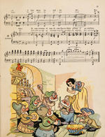 "SNOW WHITE AND THE SEVEN DWARFS" FRENCH HACHETTE BOOK & SHEET MUSIC FOLIO.