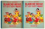 "SNOW WHITE AND THE SEVEN DWARFS" FRENCH HACHETTE BOOK & SHEET MUSIC FOLIO.