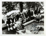 ROBERT KENNEDY WITH FAMILY INSCRIBED AND SIGNED PHOTO.