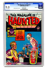 THIS MAGAZINE IS HAUNTED #7 OCTOBER 1952 CGC 9.0 OFF-WHITE PAGES CROWLEY COPY.