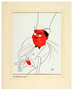 HIRSCHFELD JACKIE GLEASON “TV GUIDE COVER PORTRAIT.”