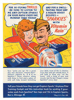 ORPHAN ANNIE "CAPTAIN SPARKS AIRPLANE PILOT TRAINING COCKPIT & FLYING INSTRUCTION BOOK" PREMIUM.