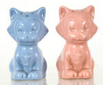 FIGARO CHINA SALT & PEPPER SET.