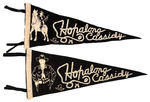 "HOPALONG CASSIDY" FELT PENNANT PAIR.