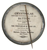 LOS ANGELES COUNTY "CRYSTOGLAS" TECHNIQUE BEAUTIFUL BUTTON.