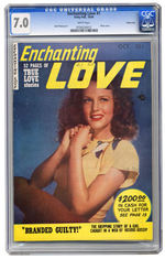 ENCHANTING LOVE #1 CGC 7.0 CARSON CITY COPY.