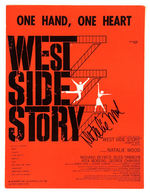 NATALIE WOOD SIGNED "WEST SIDE STORY" SHEET MUSIC.