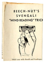 "CHANDU/BEECH-NUT'S SVENGALI MIND READING TRICK."