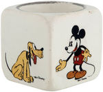 MICKEY & MINNIE MOUSE & PLUTO FRENCH CHINA EGG CUP.