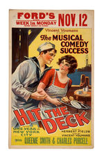 "HIT THE DECK" THEATER CARD.