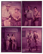 "LAWMAN" TV SHOW LOT OF TEN STUDIO TRANSPARENCIES.