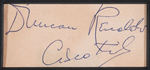 "DUNCAN RENALDO CISCO KID/LEO CARRILLO PANCHO" AUTOGRAPH DISPLAY.