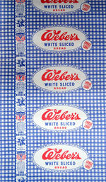 "LONE RANGER WEBER'S BREAD" ROLL OF WAXED WRAPPERS.