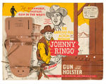 "JOHNNY RINGO GUN AND HOLSTER" STORE DISPLAY CARD.