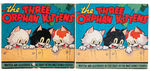 "THE ROBBER KITTEN" & "THE THREE ORPHAN KITTENS" HARDCOVERS WITH DUST JACKETS.