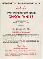 "WALT DISNEY'S OWN GAME - SNOW WHITE AND THE 7 DWARFS" BOXED GAME.