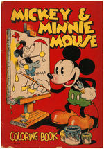 "MICKEY & MINNIE MOUSE COLORING BOOK."