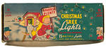 DICK TRACY CHARACTER "SPARKLE PLENTY" BOXED CHRISTMAS TREE LIGHTS SET.