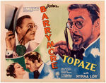 JOHN BARRYMORE "TOPAZE" TITLE CARD.