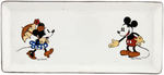 MICKEY & MINNIE MOUSE DRESSER TRAY BY FAIENCERIE D'ONNAING CHINA COMPANY OF FRANCE.