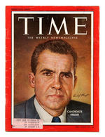 RICHARD NIXON SIGNED ISSUE OF TIME MAGAZINE.