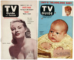 "TV GUIDE" HISTORIC PAIR.