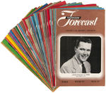 "TELEVISION FORECAST" NEAR COMPLETE 1949 PROGRAM RUN.