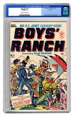 BOY’S RANCH #4 APRIL 1951 CGC 9.0 CREAM TO OFF-WHITE PAGES FILE COPY.